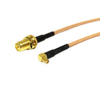 RP SMA Female Switch MMCX Male Right Angle Pigtail Cable RG316 RG174 RG178 15cm 6" Wholesale Fast Ship