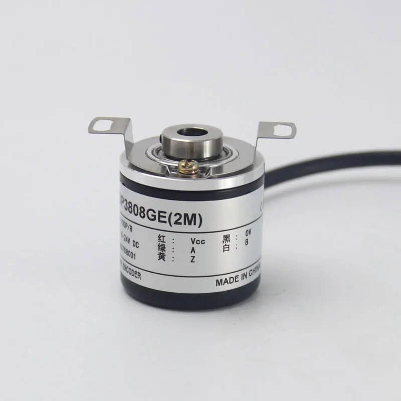 38mm Incremental Rotary Encoder 8mm Half Hollow Shaft Photoelectric Optical Switch 5-24VDC E40H8 Rotary Encoder