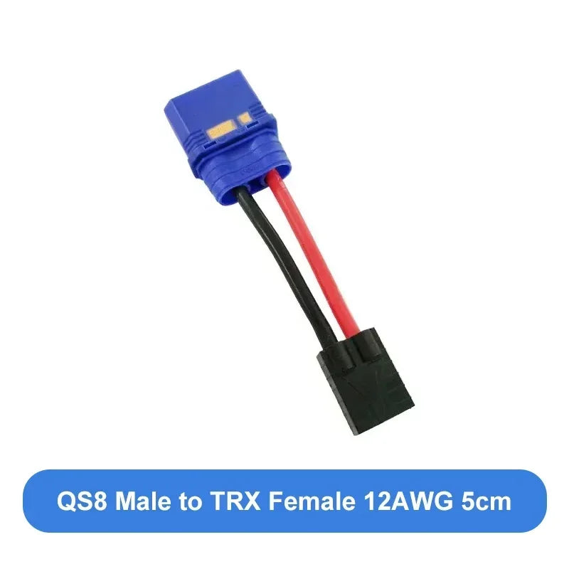 QS8S to XT90/60 TRX EC5 Anti-ignition Plug Male Female Model Aircraft Adapter Cable for Plant Protection Machine Lithium Battery
