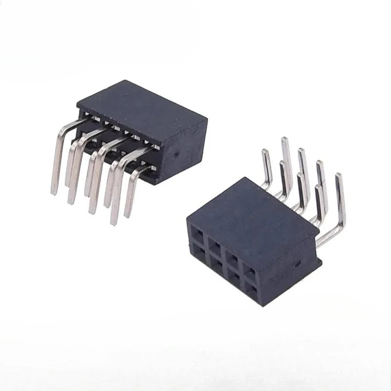 10pcs 2.0mm PH6.35/7.2mm Double Row Female Bent Pin Connector Right Angle 90 degree Socket 2*2P-40 Pin