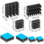WE DO HEATSINK 4pcs/set Raspberry Pi 4 DIY Heat Sink Aluminum Heatsink Cooler Radiator Kit for Raspberry Pi 4B Heat Dissipation