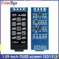 1.09 Inch OLED Display Module 128x64 White SSD1312 I2C, 4 Pin Interface for Raspberry Pi, Low Power Wide View