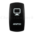 Marine 12V 24V White Led On Off Rocker Switch 5Pin SPST Momentary Switch DPDT ON OFF ON 3-Way for Car Boat Carling 4X4 Narva
