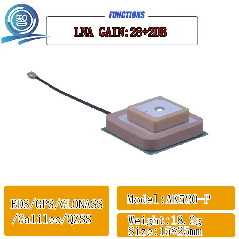L1 L2 L5 Dual Frequency GPS Beidou Navigation GNSS High Precision Positioning Active Passive Ceramic Antenna For UAV Orientation