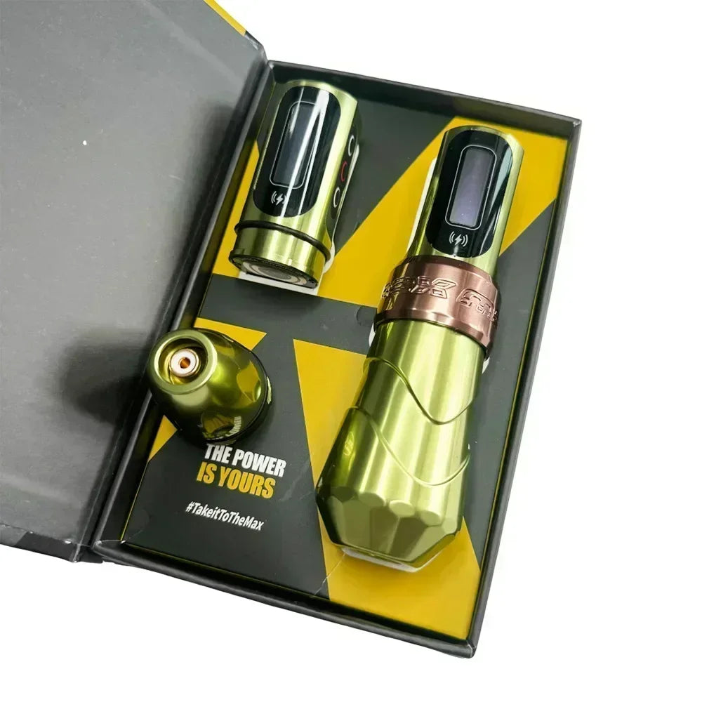 For FK Iron Flux Max New Style Popular Professional Wireless Rotary Tatoo Machine Pen 3.5mm,4.0mm,Stroke Art Home