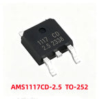 50/100Pcs AMS1117-1.2V 1.5V 1.8V 2.5V 3.3V ADJ SOT-223 SOT-89 AMS1117CD-5.0 TO-252 Adjustable/Fixed Low Dropout Linear Regulator