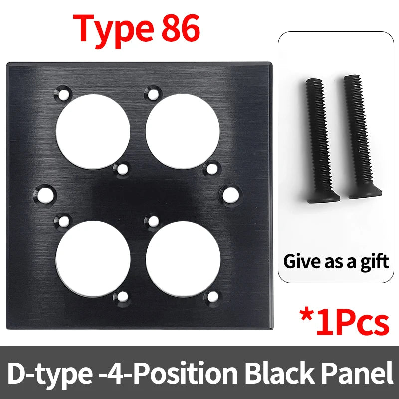 D-Type Panel Mount RJ45 Ethernet Socket – Shielded CAT5e / CAT6 Network Jack with Metal Housing for Industrial Enclosure