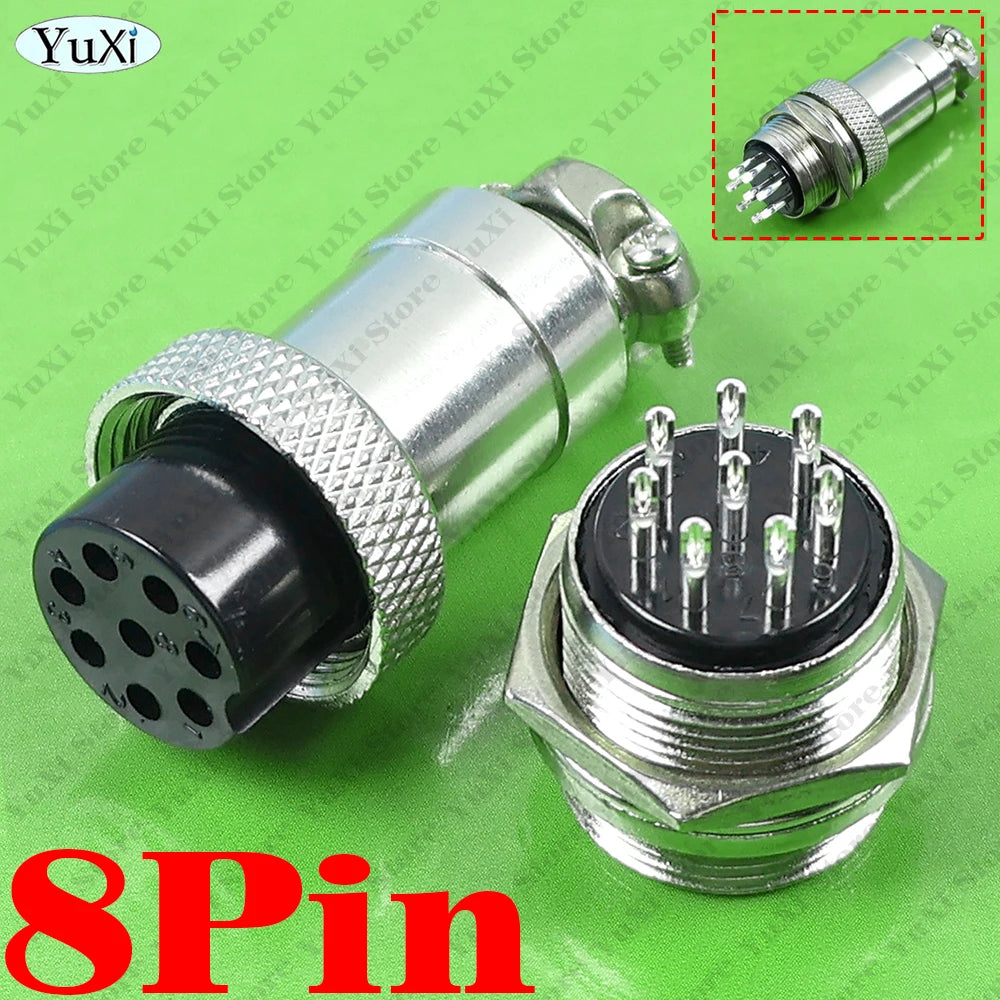 1-10Pcs GX20 Aviation Connector 2/3/4/5/6/7/8/9/10/12P Fixed Terminal Block Mobile Docking Type Cable Wire Connector Female Male