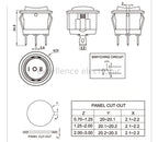 5/10 PCS KCD1-105 20mm Round Rocker Switch 3 Pin SPDT ON-OFF-ON Black Car Boat Automotive Toggle Switch