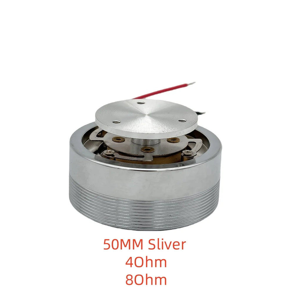 50MM 25W Vibration Speaker 4/8 Ohm  DIY Bass Resonance Aluminum Speaker System for Tabletop Audio High Power Sound Transducer