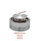 50MM 25W Vibration Speaker 4/8 Ohm  DIY Bass Resonance Aluminum Speaker System for Tabletop Audio High Power Sound Transducer