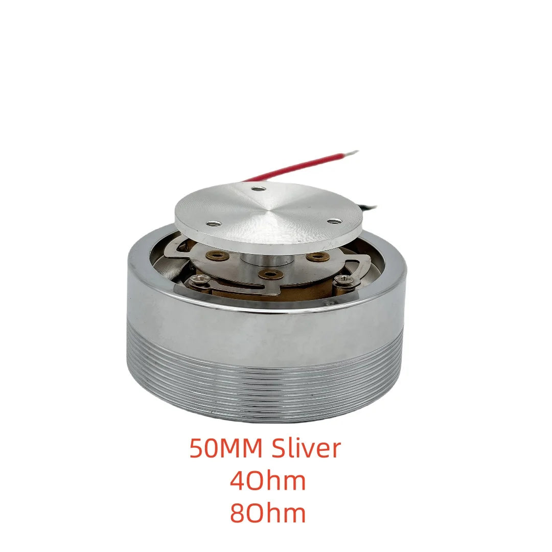 50MM 25W Vibration Speaker 4/8 Ohm  DIY Bass Resonance Aluminum Speaker System for Tabletop Audio High Power Sound Transducer