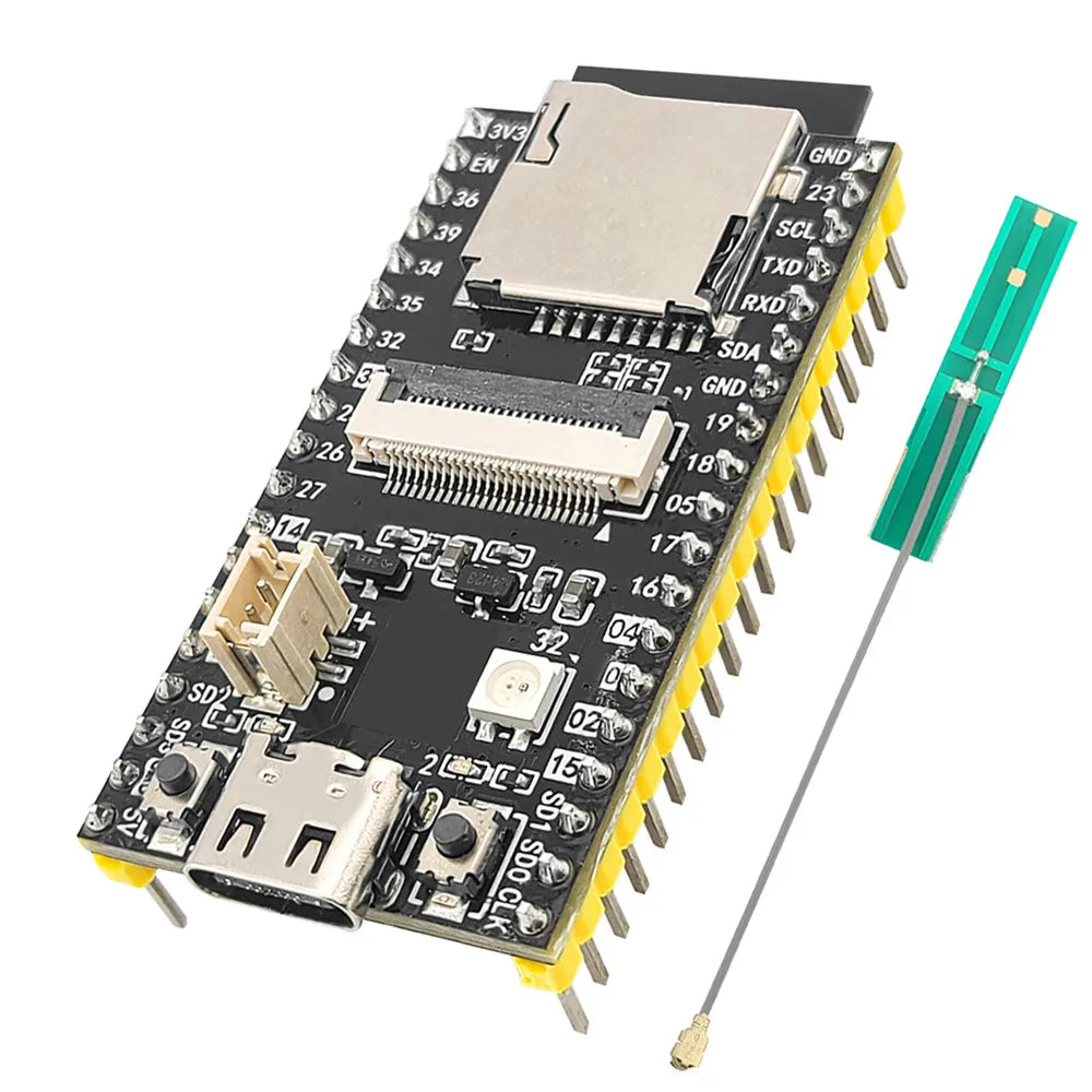 ESP32 CAM Development Board with OV2640 Camera Module TF Slot Battery Port ESP32-S Extend 2.4G Antenna 4MB Flash 8MB PSRAM
