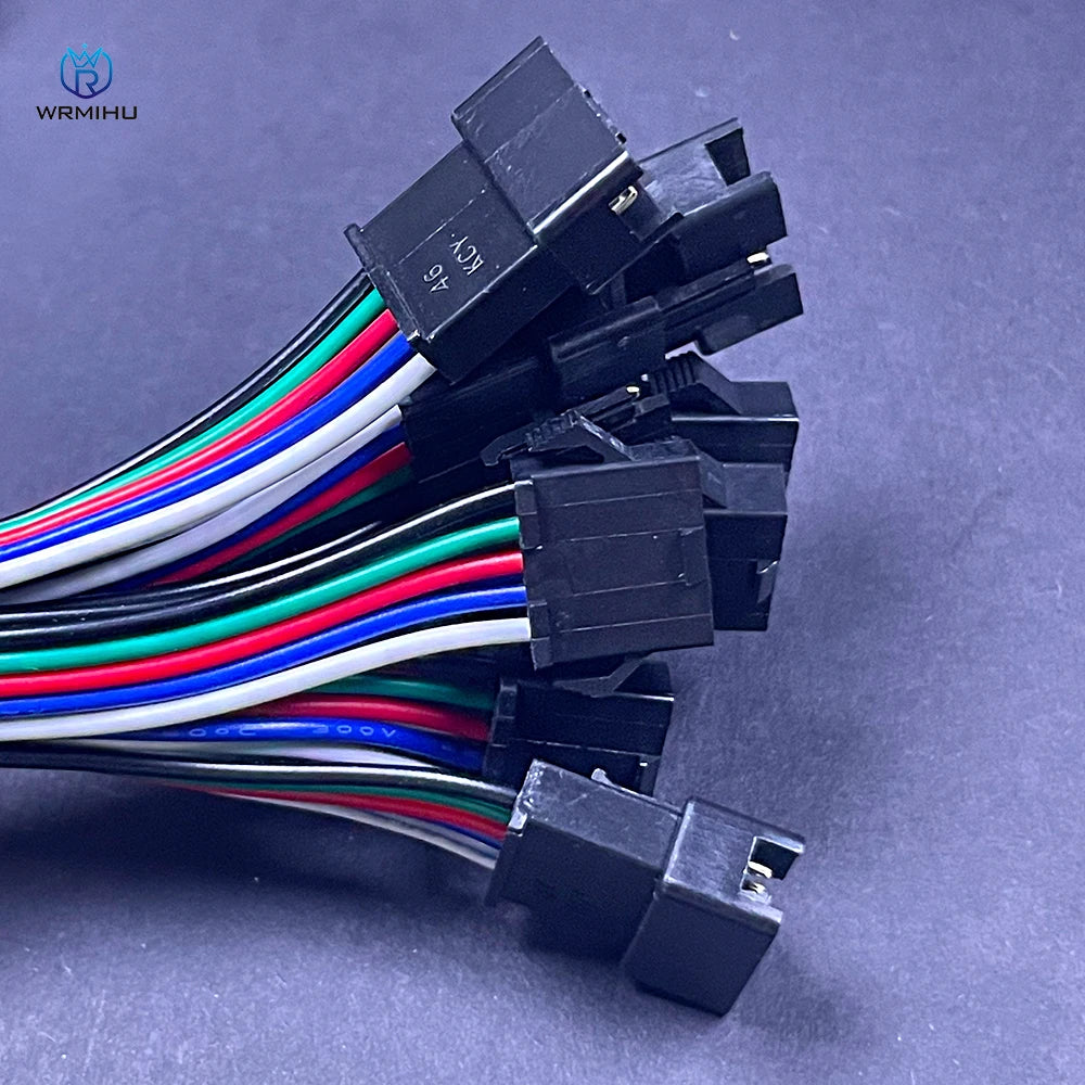 10Pairs JST SM 2P 3P 4P 5P 6Pin Plug Socket Male to Female Wire Connector LED Strips Lamp Driver Connectors Quick Adaptr 22AWG