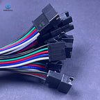 10Pairs JST SM 2P 3P 4P 5P 6Pin Plug Socket Male to Female Wire Connector LED Strips Lamp Driver Connectors Quick Adaptr 22AWG