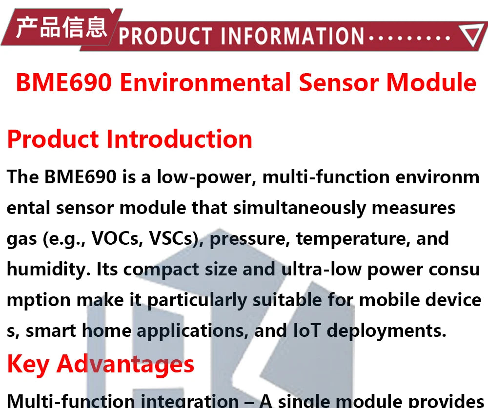 1~4PCS EGBO BME690 BME680 Digital Temperature Humidity Pressure Sensor CJMCU-680 High Altitude Sensor Module Development Board