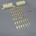 6.3MM 1/2/3/4/6/8/9/12/14/21 PIN Automotive Electrical Connector Cable Terminal Plug Kits Motorcycle For Ebike Car Terminal