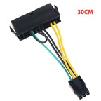24Pin to 6Pin Power Supply Cable Cord 24p to 6p 18AWG Wire for Lenovo for DELL for Acer 3050 6 PIN Motherboard Adapter Cable