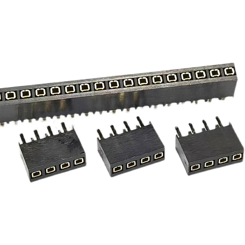 10PCS 2.54mm 1X40P Female Header Single Row Straight 0.1" Pitch 40 Pin 3.5mm 5mm 5.7mm 6.8H 7.1mm 8.5mm Plastic height optional