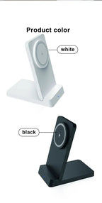 Magnetic Fast Wireless Charger Station For Magsafe iPhone 16 15 14 13 12 Pro Max Desktop Foldable Smartphone Charging Stand Dock