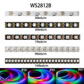 DC5V WS2812B WS2812 Led Strip 30/60/74/96/144leds/m Black White PCB RGB Individually Addressable Pixel Led Light IP30 IP65 IP67