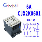 Mini AC Contactor, CJX2-K0910, K0901, K1210, K1201, K1610, 3main 1NO/3main 1NC Coil Voltage,230V, 50Hz,60Hz,9A,12A,16A 110V,24V