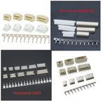 5sets GH1.25 SH1.0 JST1.25 PH2.0 XH2.54 SH/JST/ZH/PH/XH Horizontal / Vertical SMD Pin Header + Housing + Terminal Set 2.54mm