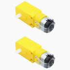 1/4Set TT Motor with Leads,DC 3-6V Gearbox Motor Dual Shaft Ratio 1:48 Motor with Tire Wheel Kit for Arduino DIY Smart Car Robot