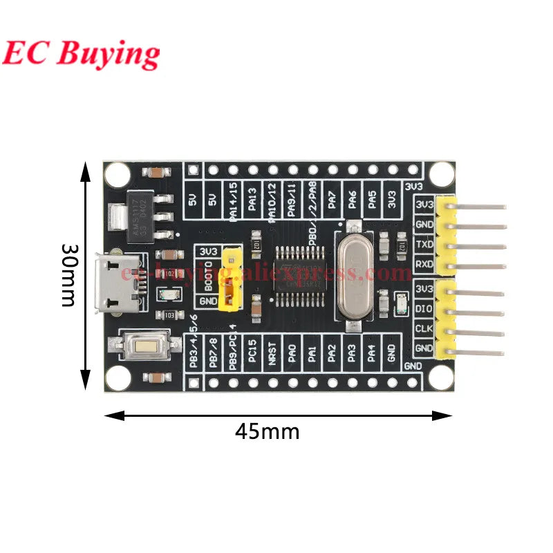 2Pcs/1pc STM32G030F6P6 STM32G030 Development Board G030 MCU M0 Core STM32 G030F6P6 ARM Mini System Learning Module STM32G030F6