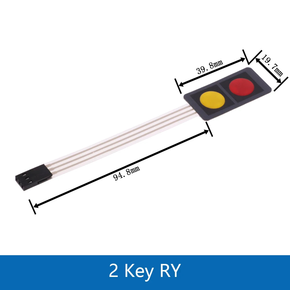 1 2 3 4 5 6 7 8 Key Button Membrane Switch Matrix Array Keyboard Keypad Control Panel Pad DIY Kit For Arduino Smart Car