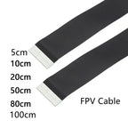 Ribbon FPV HDMI-Compatible Connector Flexible Flat Cable Raspberry Pi 4 Micro HDMI To HDMI Mini HDMI Female 90 Degree FFC 20pin