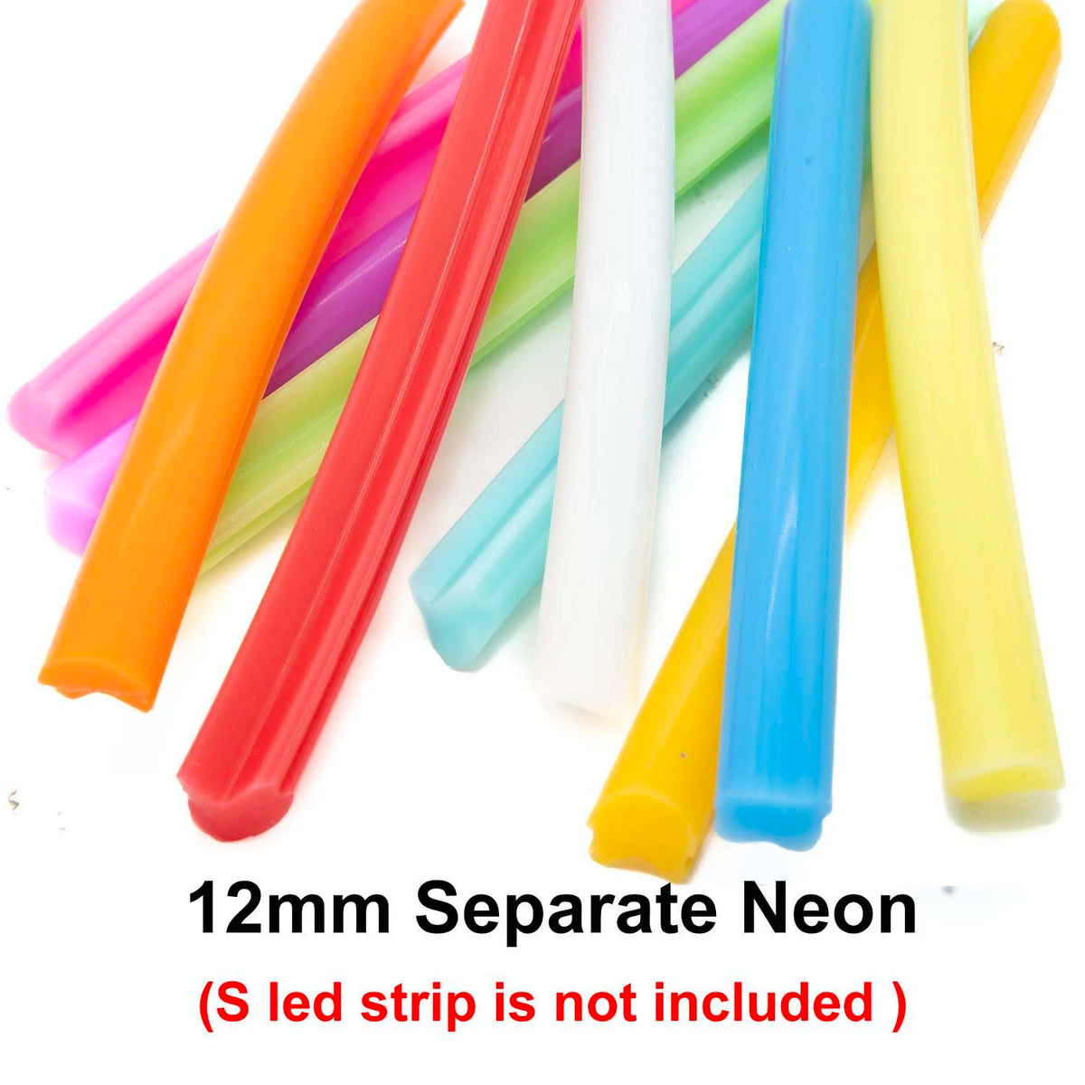 6mm 8mm 12mm S Bendable Separate Flexible Silicone Neon 3528SMD Led Strip 12V For LED Neon Sign Waterproof IP67