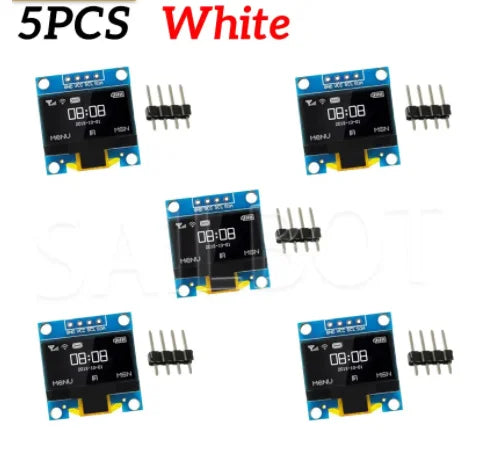 DIYUSER 0.96 Inch 128x64 OLED Display SSD1306 IIC I2C Serial LCD Screen for R3 Arduino Kit - White/Blue/Yellow Options Available