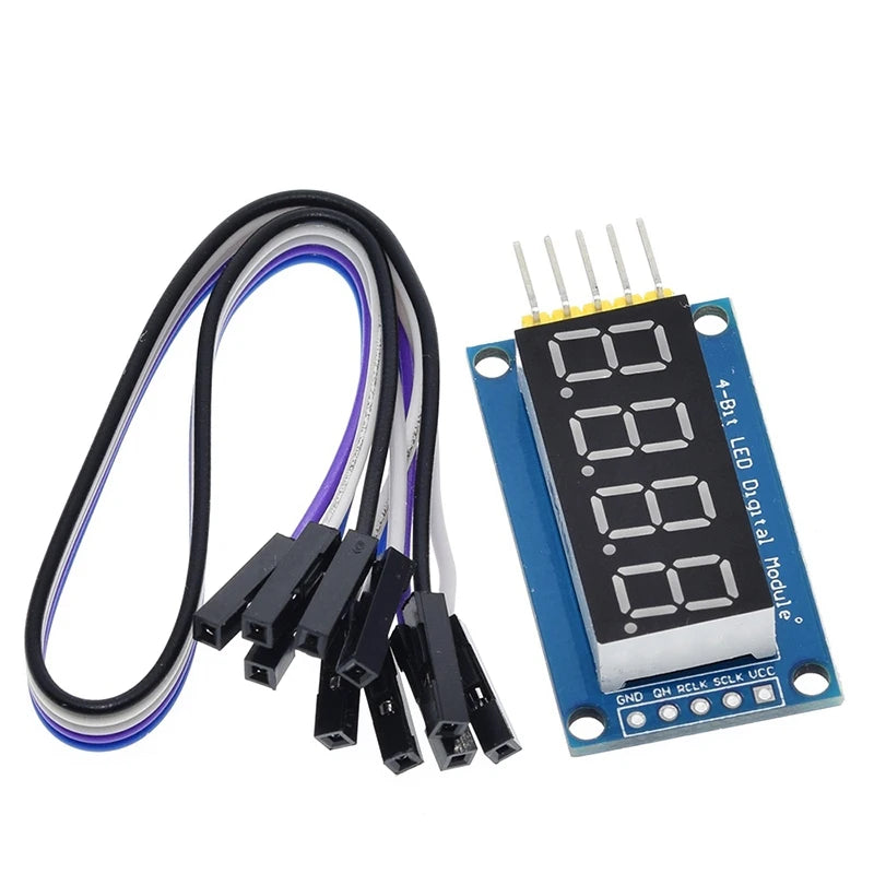 TM1637 4 Bits / TM1638 / 74HC595 8 bit Digital LED Display Module 7 Segment 0.36Inch Clock RED Anode Tube Four Serial Driver