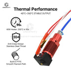 Ender 3 Metal J-Head CR10 MK8 Hotend Extruder Kit Heat Block Nozzle Heater Thermistor for CR10s Pro Ender3 V2 Ender 5 3D Printer