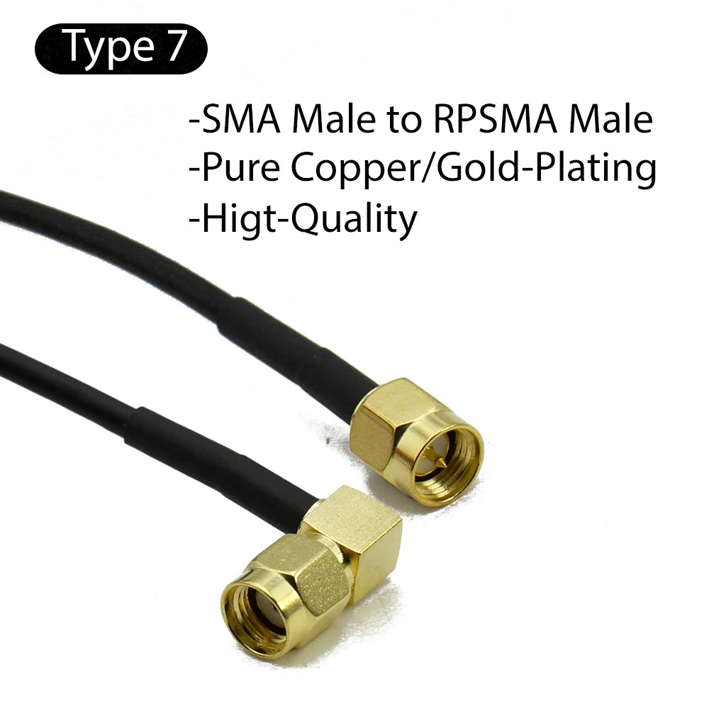 RG174 SMA to SMA Cable Male to Male extension jumper Pigtail male Adapter Cable my SMA  Antenna cable For WIFI 3G 4G GSM Antenna