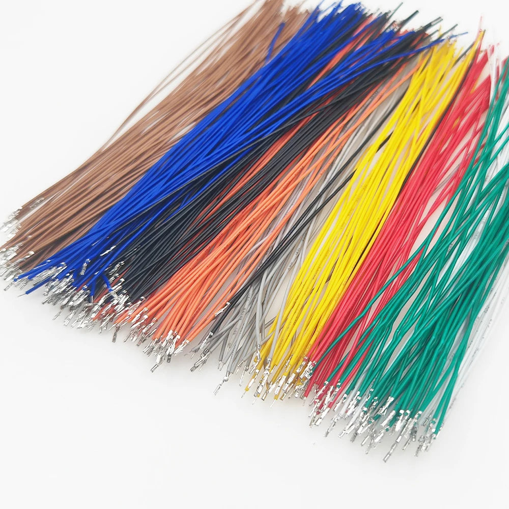 100pcs JST GH1.25mm Single Double Head Terminal Crimp Colorful Electronic 10/15/20/25/30/50/100cm 28awg PVC Wire without Housing