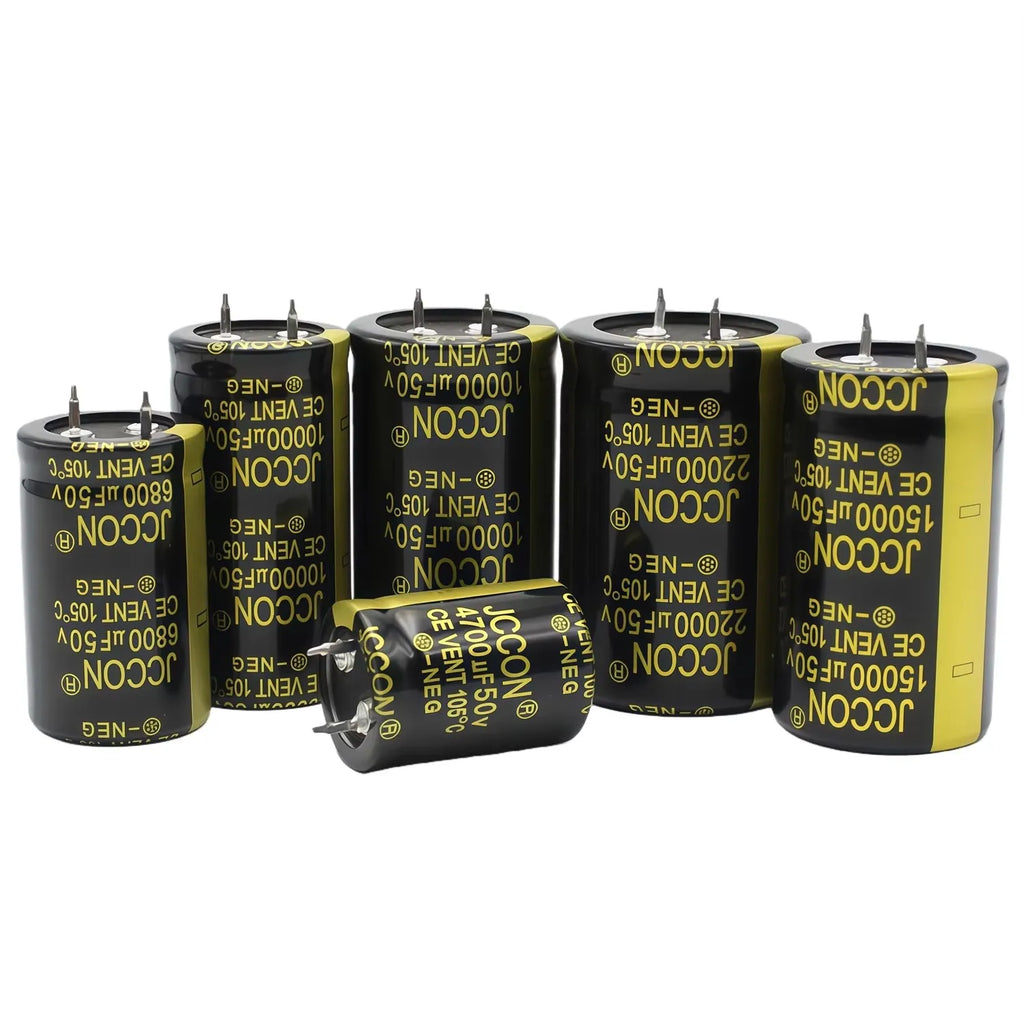 2PCS JCCON Audio Electrolytic Capacitor 25V 35V 50V 63V 80V 100V 200V 400V 450V 3300UF 4700UF 6800UF 10000UF 15000UF 22000UF 470