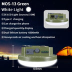 MOSLIGHTING 9900mAh Camping Light Portable Rechargeable Multifunctional LED Flashlight Fishing Emergency Maintenance Tent Lamp