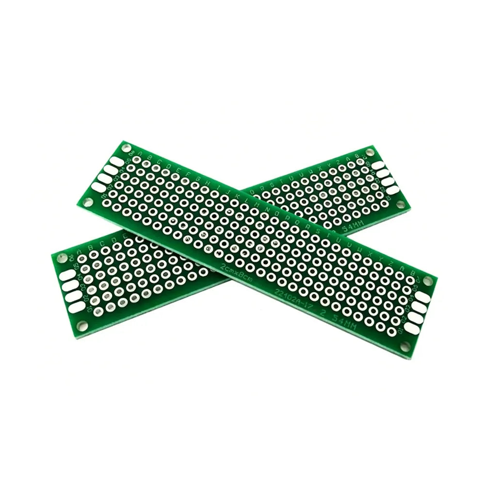 2x8cm 3x7cm 4x6cm 5x7cm 6x8cm 7x9 8x12 9x15cm 10*15CM Green PCB Dual Panel Board DIY Universal Prototype Board Protoboard Kit