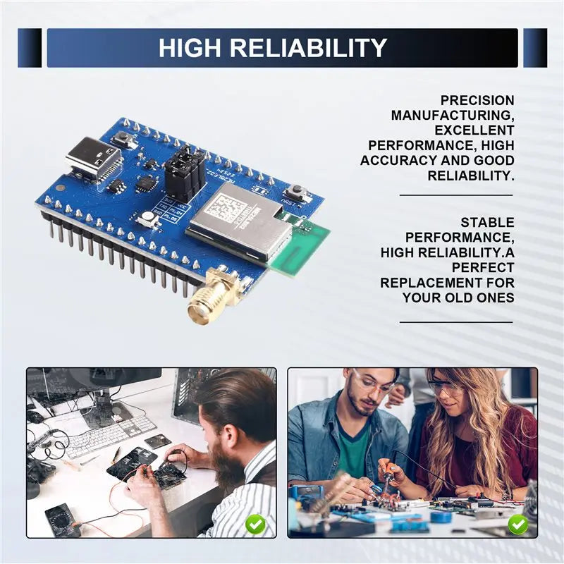 FEDI-BLE 6.0 Lorawan Combo RF Module MX25LE02 LLCC68 NRF54L15 PCB Antenna Uart Wireless & RF Lora Module