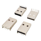 5/10Pcs USB 2.0 A Male Connector Type A 4 Pin SMT SMD DIP Panel Mount Plug Jack Socket Connector DIY