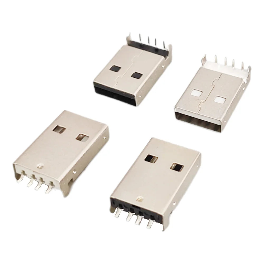 5/10Pcs USB 2.0 A Male Connector Type A 4 Pin SMT SMD DIP Panel Mount Plug Jack Socket Connector DIY