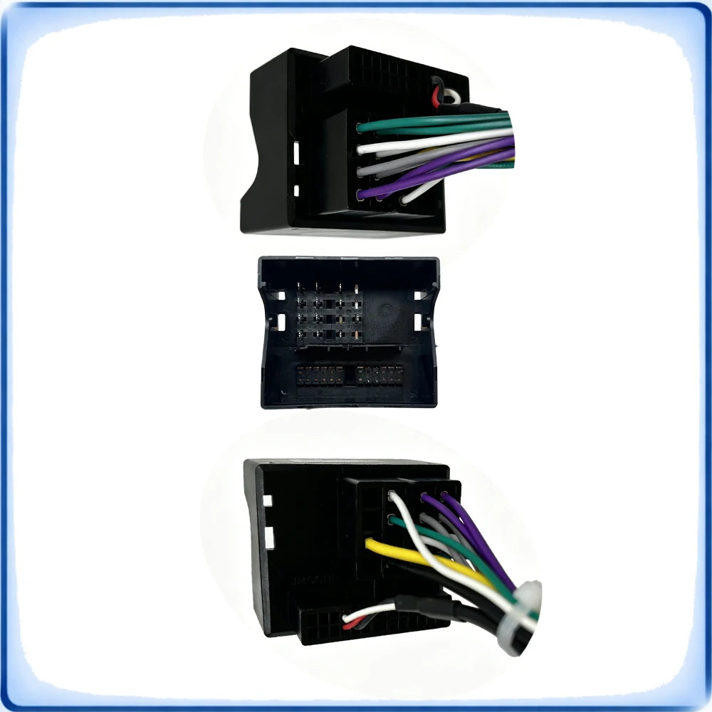 Car Radio Wiring Harness with CANBUS Decoder for VW Touareg 2003-2010 7L Dedicated Stereo Audio Cable Plug and Play