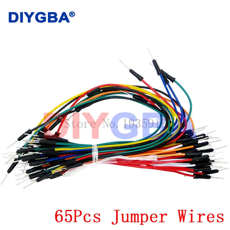 MB102 Breadboard Micro Usb Power Supply Module + 400 Tie Points Holes Universal Solderless PCB Breadboard + 65pcs Jumper Wires