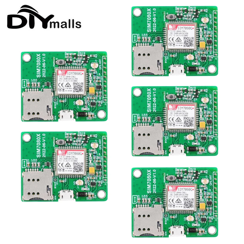SIM7080G LTE CAT-M NB-IoT Breakout Board Multi-Band with Power Saving Mode(PSM) EDRX Compatible with SIM868