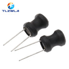 10PCS DIP Power Inductor 8X10MM 2.2UH 4.7UH 10uH 22uH 100uH 150uh 220uH 330uH 470uH 1MH 2.2MH 4.7MH 10MH Inductance 8*10mm 2Pin
