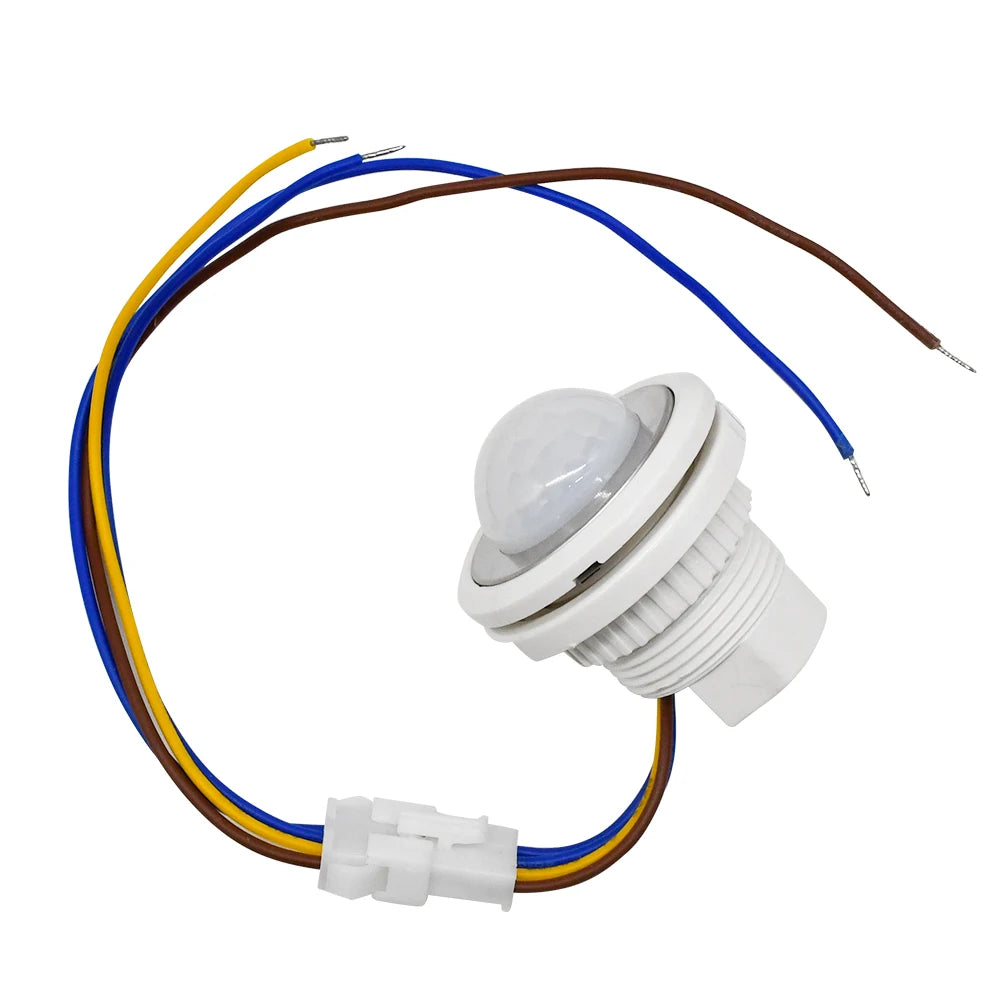 AC85-265V Infrared Motion Sensor IR Detector Switch Auto On Off Adjustable Time Delay Human Body Induction Lamp