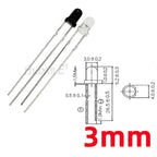 10 Pair 3mm 5mm 940nm LED Infrared Emitter and IR Receiver Diode Diodes F3 F5 Photodiode LED Flame Sensor DIY PCB