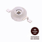 10pcs 3W Infrared 680nm 740nm 760nm 800nm 850nm 880nm 900nm 940nm 980nm 1000nm IR LED Chip For CCTV Camera Night Vision Lighting